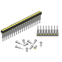 Carrier Socket Strips THT Through hole Single Row